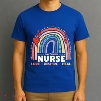 Oncology Nurse Love Inspire Heal Medical Healthcare Gift T-Shirt thumb 3
