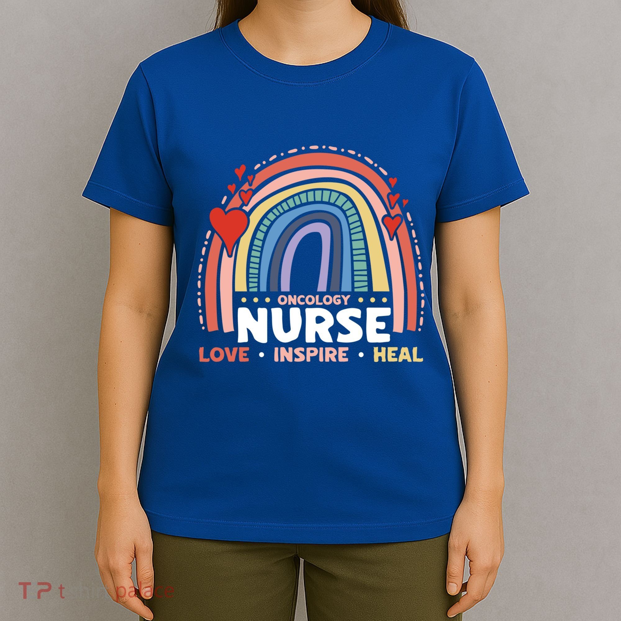 Oncology Nurse Love Inspire Heal Medical Healthcare Gift T-Shirt
