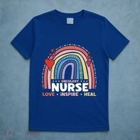 Oncology Nurse Love Inspire Heal Medical Healthcare Gift T-Shirt thumb 5