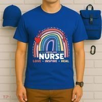 Oncology Nurse Love Inspire Heal Medical Healthcare Gift T-Shirt thumb 6