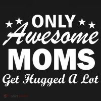 Only Awesome Moms Get Hugged A Lot Women's Hoodie thumb 2