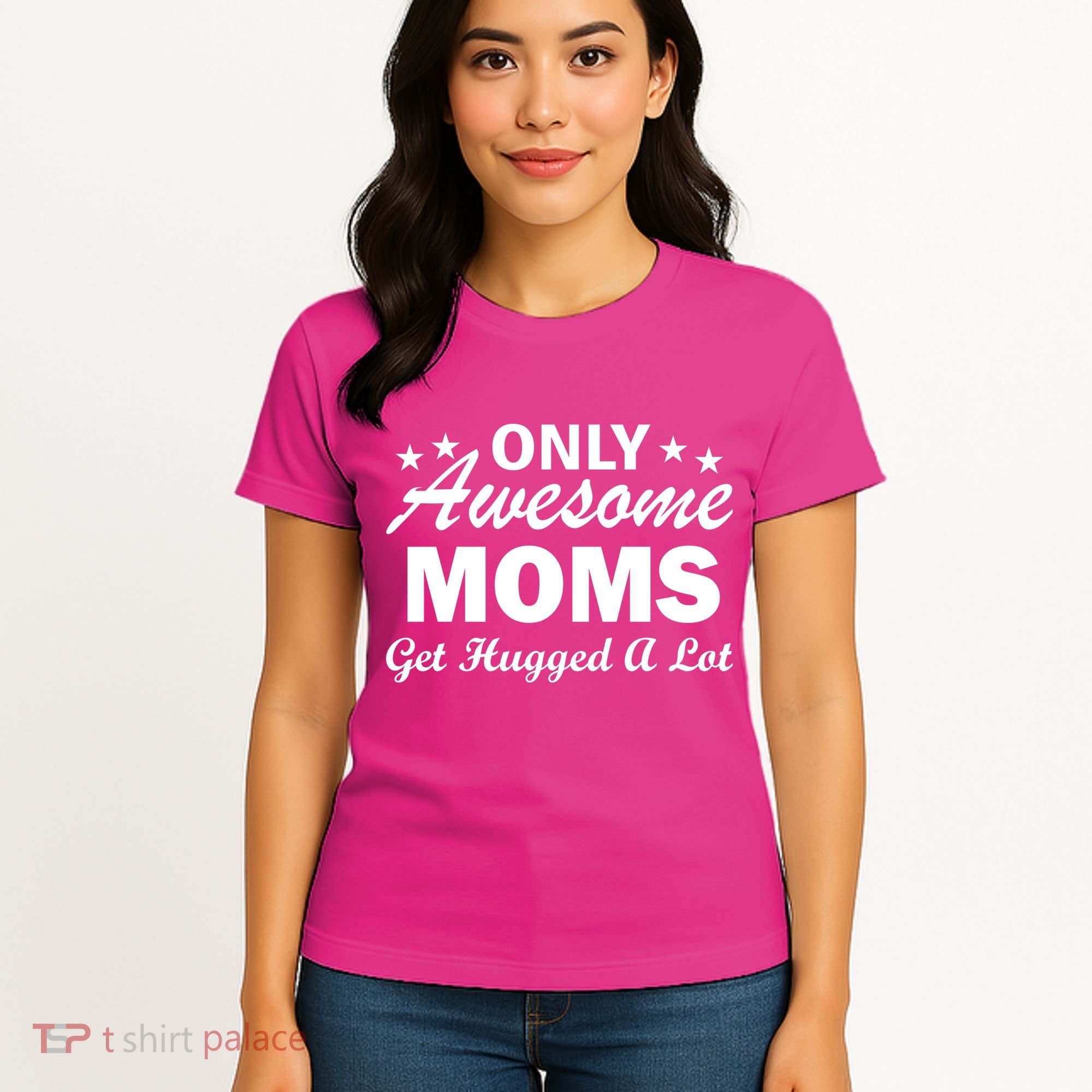 Only Awesome Moms Get Hugged A Lot Women's T-Shirt