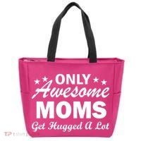 Only Awesome Moms Get Hugged A Lot Tote Bag thumb 0
