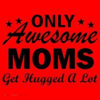 Only Awesome Moms Get Hugged A Lot Santa Hat thumb 1