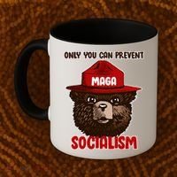 Only Can You Prevent Maga Socialism Coffee Mug thumb 2