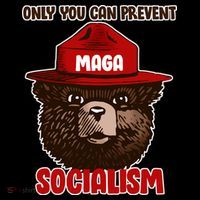 Only Can You Prevent Maga Socialism Visor thumb 3