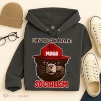 Only Can You Prevent Maga Socialism Hoodie thumb 4