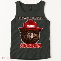 Only Can You Prevent Maga Socialism Tank Top thumb 2