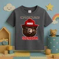 Only Can You Prevent Maga Socialism Toddler T-Shirt thumb 3
