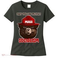 Only Can You Prevent Maga Socialism Women's T-Shirt thumb 0