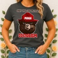 Only Can You Prevent Maga Socialism Women's T-Shirt thumb 2