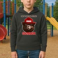 Only Can You Prevent Maga Socialism Kids Hoodie thumb 2