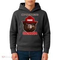 Only Can You Prevent Maga Socialism Kids Hoodie thumb 4