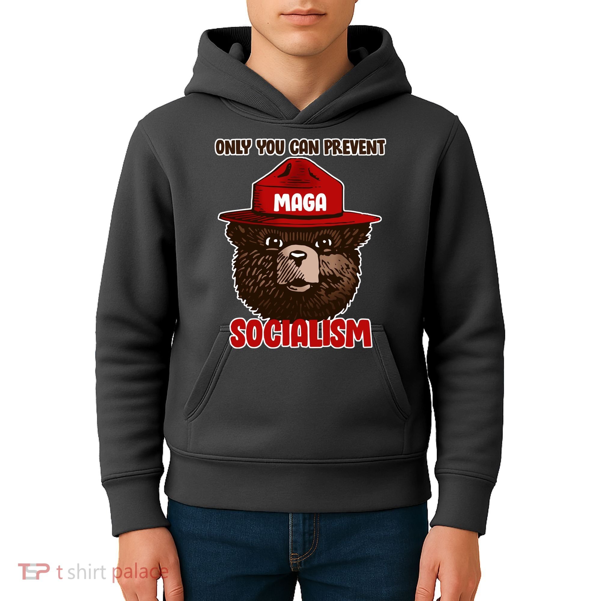 Only Can You Prevent Maga Socialism Kids Hoodie