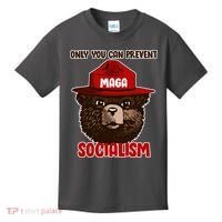 Only Can You Prevent Maga Socialism Kids T-Shirt thumb 0