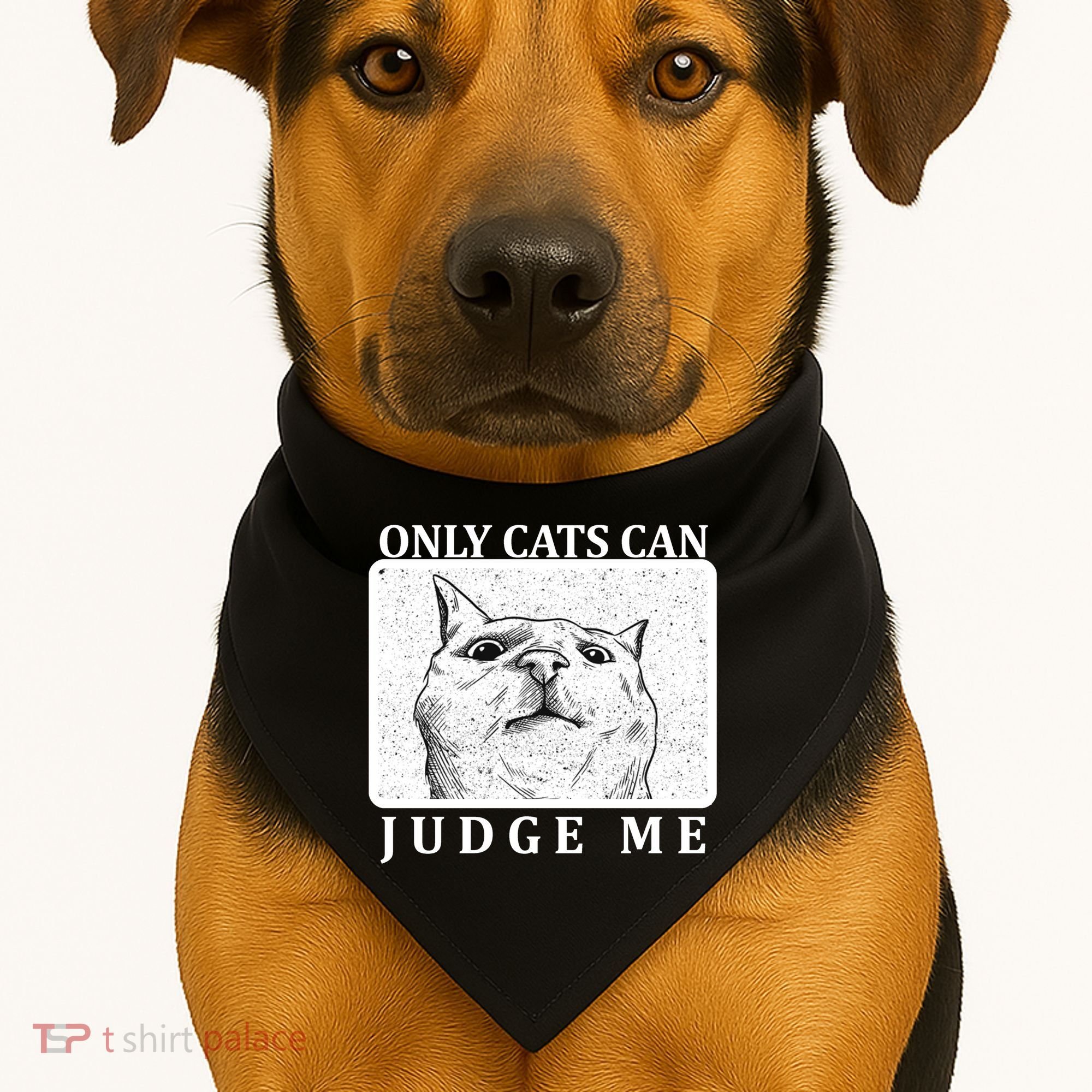 Only Cats Can Judge Me USA-Made Doggie Bandana