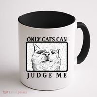 Only Cats Can Judge Me Coffee Mug thumb 1