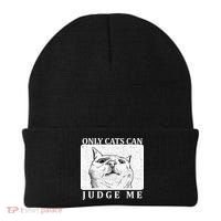 Only Cats Can Judge Me Beanie thumb 0