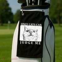 Only Cats Can Judge Me Golf Towel thumb 2