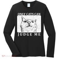Only Cats Can Judge Me Women's Long Sleeve Shirt thumb 0