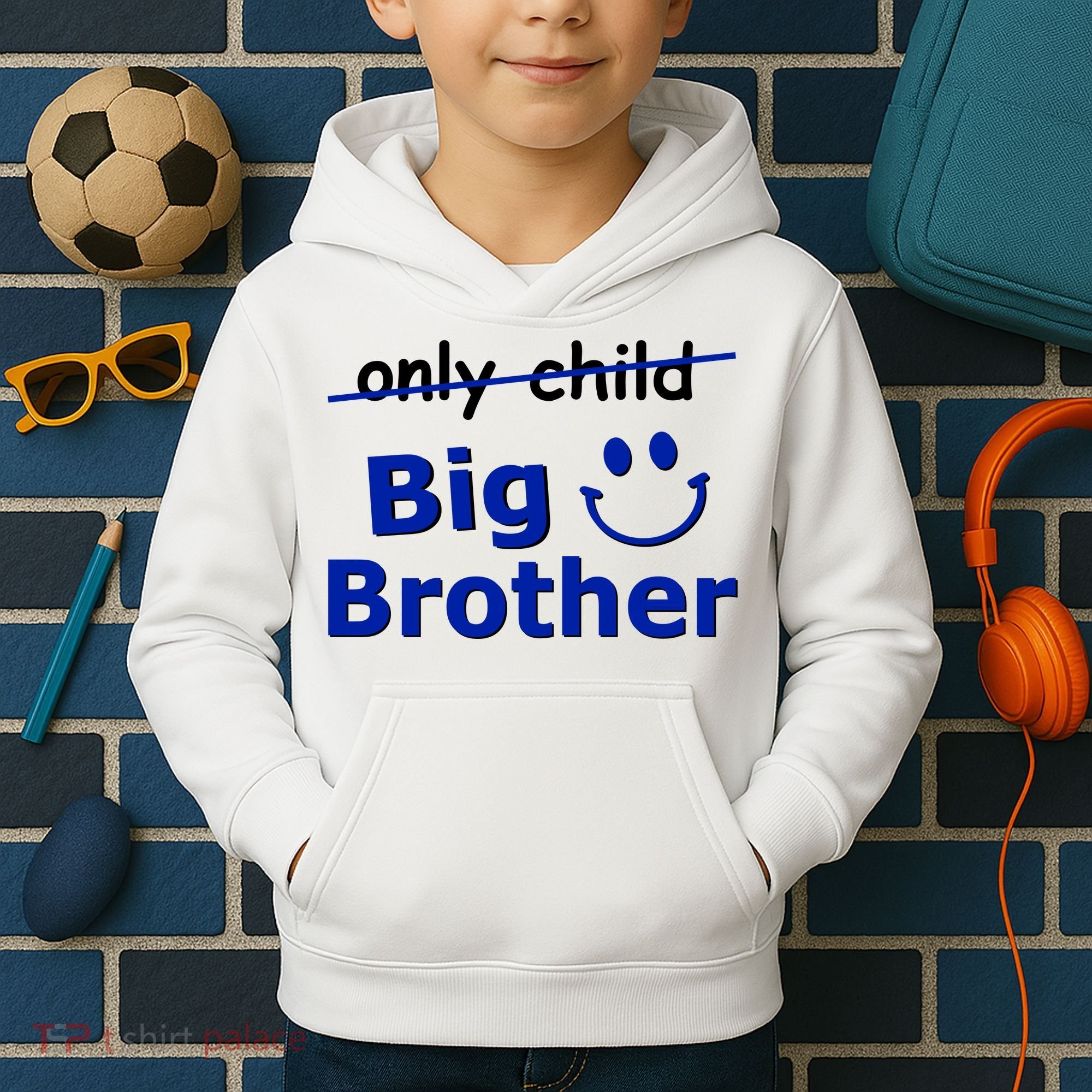Only Child Big Brother Kids Hoodie