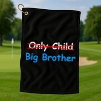 Only Child Going to be A Big Brother Golf Towel thumb 1