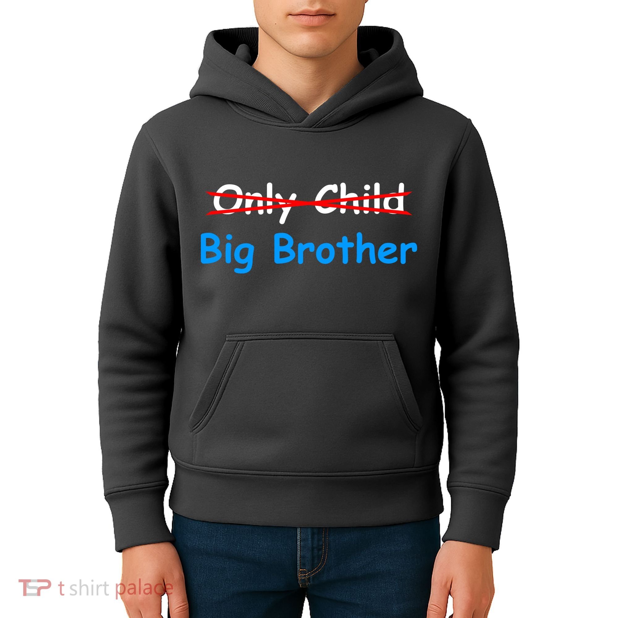 Only Child Going to be A Big Brother Kids Hoodie