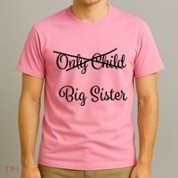 Only Child Promoted To Big Sister T-Shirt thumb 3
