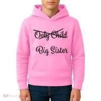 Only Child Promoted To Big Sister Kids Hoodie thumb 4