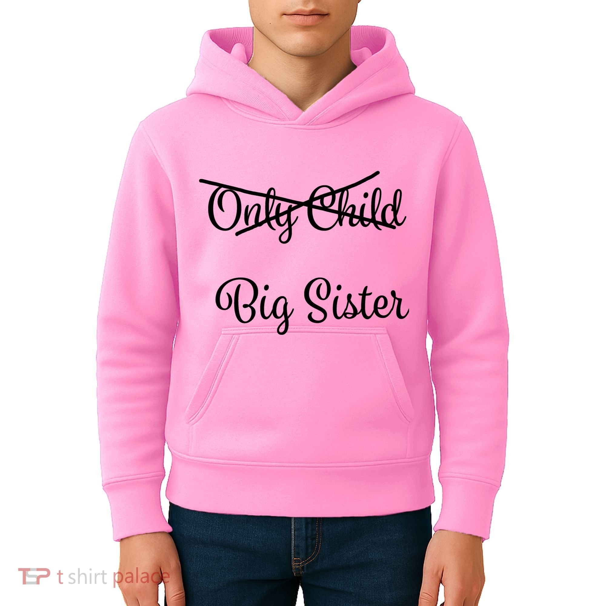 Only Child Promoted To Big Sister Kids Hoodie