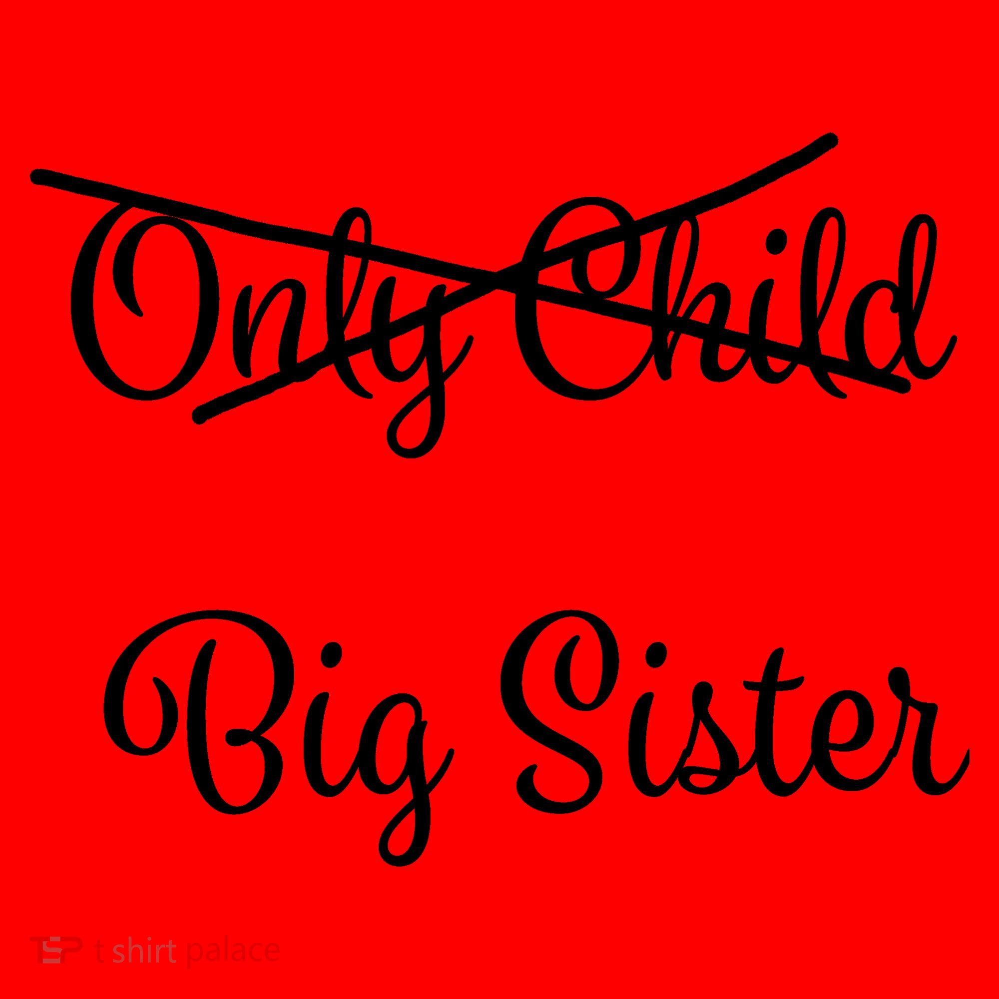Only Child Promoted To Big Sister Santa Hat