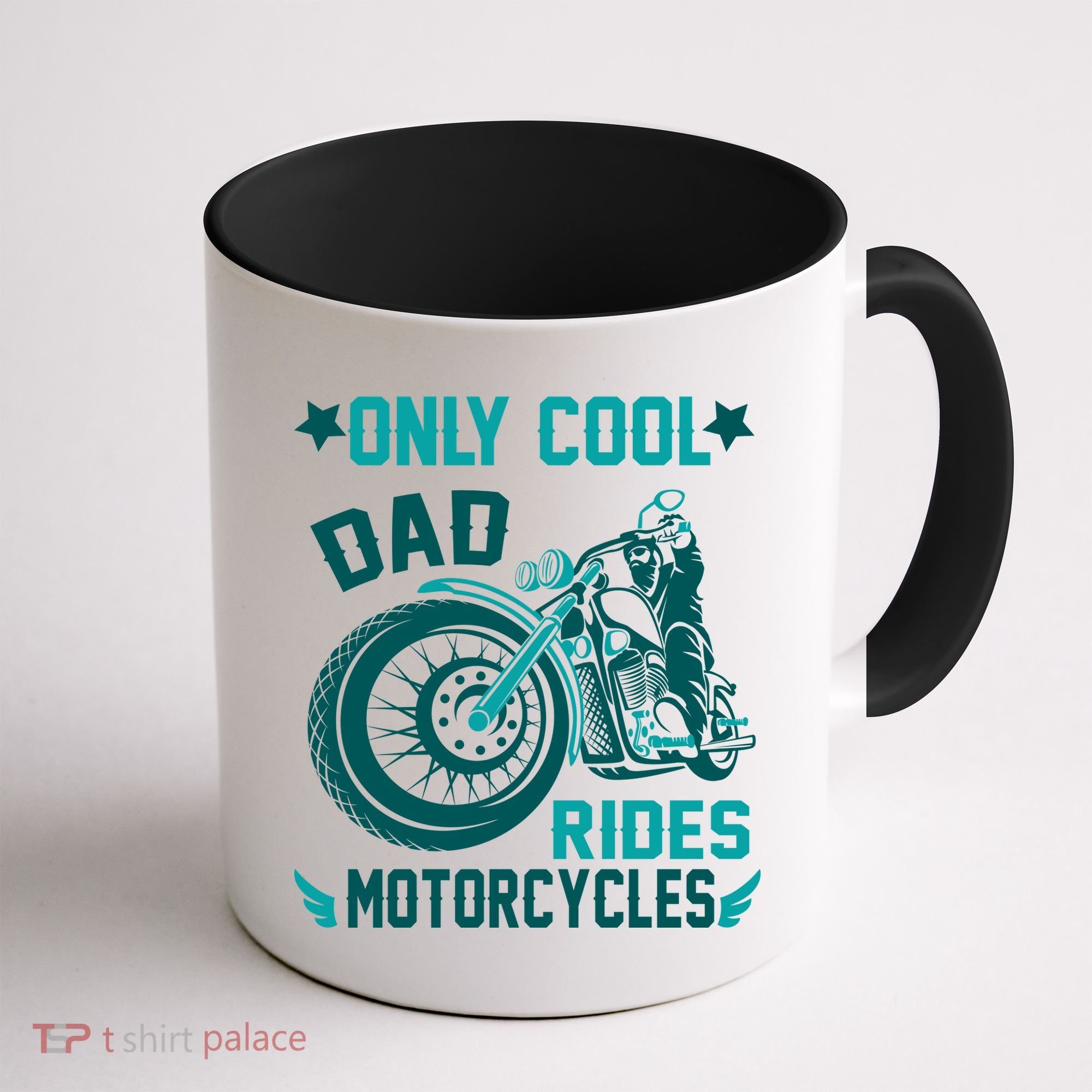 Only Cool Dad Rides Motorcycles Coffee Mug