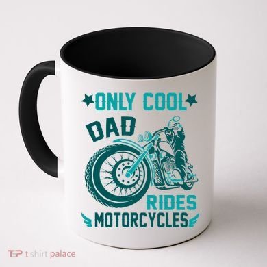 Only Cool Dad Rides Motorcycles Coffee Mug