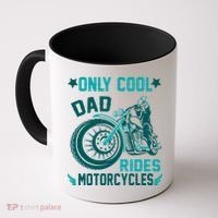 Only Cool Dad Rides Motorcycles Coffee Mug thumb 0