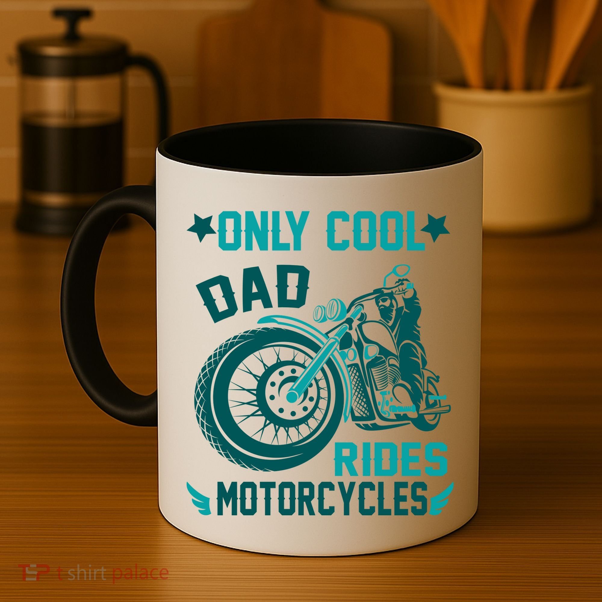 Only Cool Dad Rides Motorcycles Coffee Mug