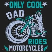 Only Cool Dad Rides Motorcycles Tumbler thumb 3