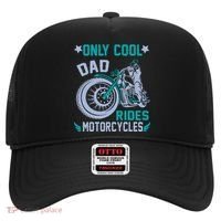 Only Cool Dad Rides Motorcycles Hat thumb 0