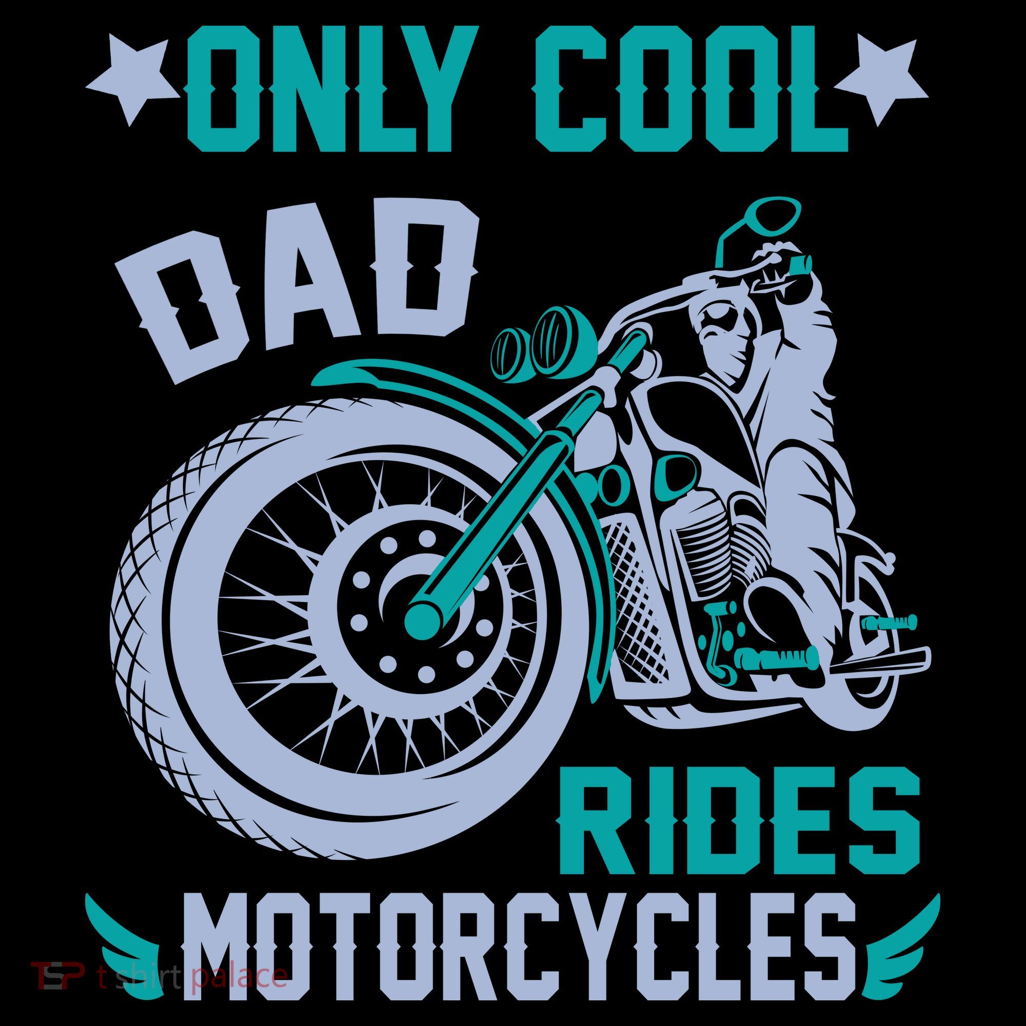 Only Cool Dad Rides Motorcycles Kids Sweatshirt