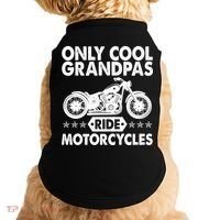 Only Cool Grandpas Ride Motorcycles Doggie Tank thumb 0