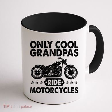 Only Cool Grandpas Ride Motorcycles Coffee Mug back