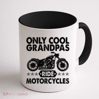 Only Cool Grandpas Ride Motorcycles Coffee Mug thumb 1