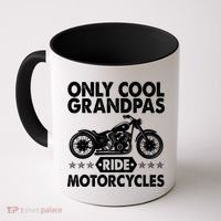 Only Cool Grandpas Ride Motorcycles Coffee Mug thumb 0