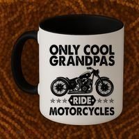 Only Cool Grandpas Ride Motorcycles Coffee Mug thumb 2