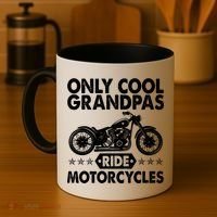 Only Cool Grandpas Ride Motorcycles Coffee Mug thumb 4