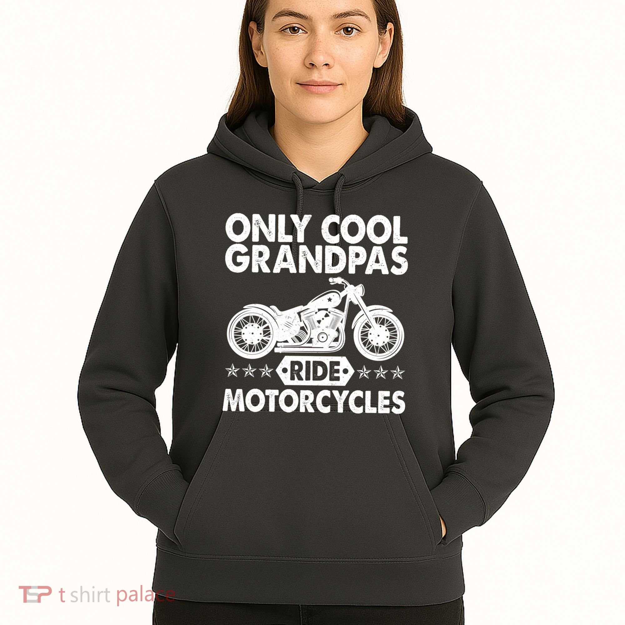 Only Cool Grandpas Ride Motorcycles Hoodie