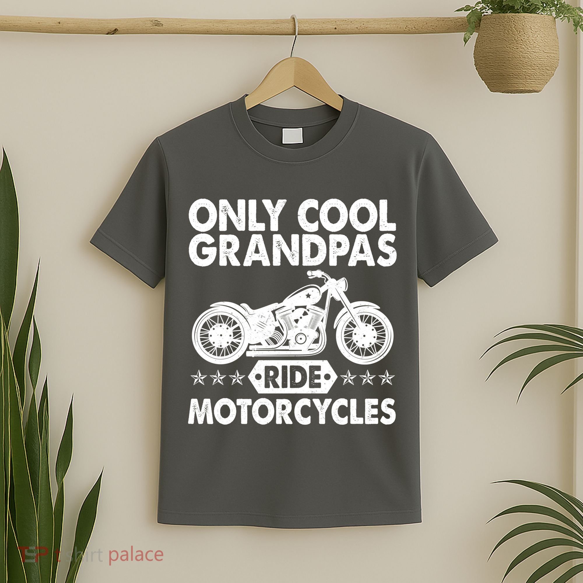 Only Cool Grandpas Ride Motorcycles T-Shirt