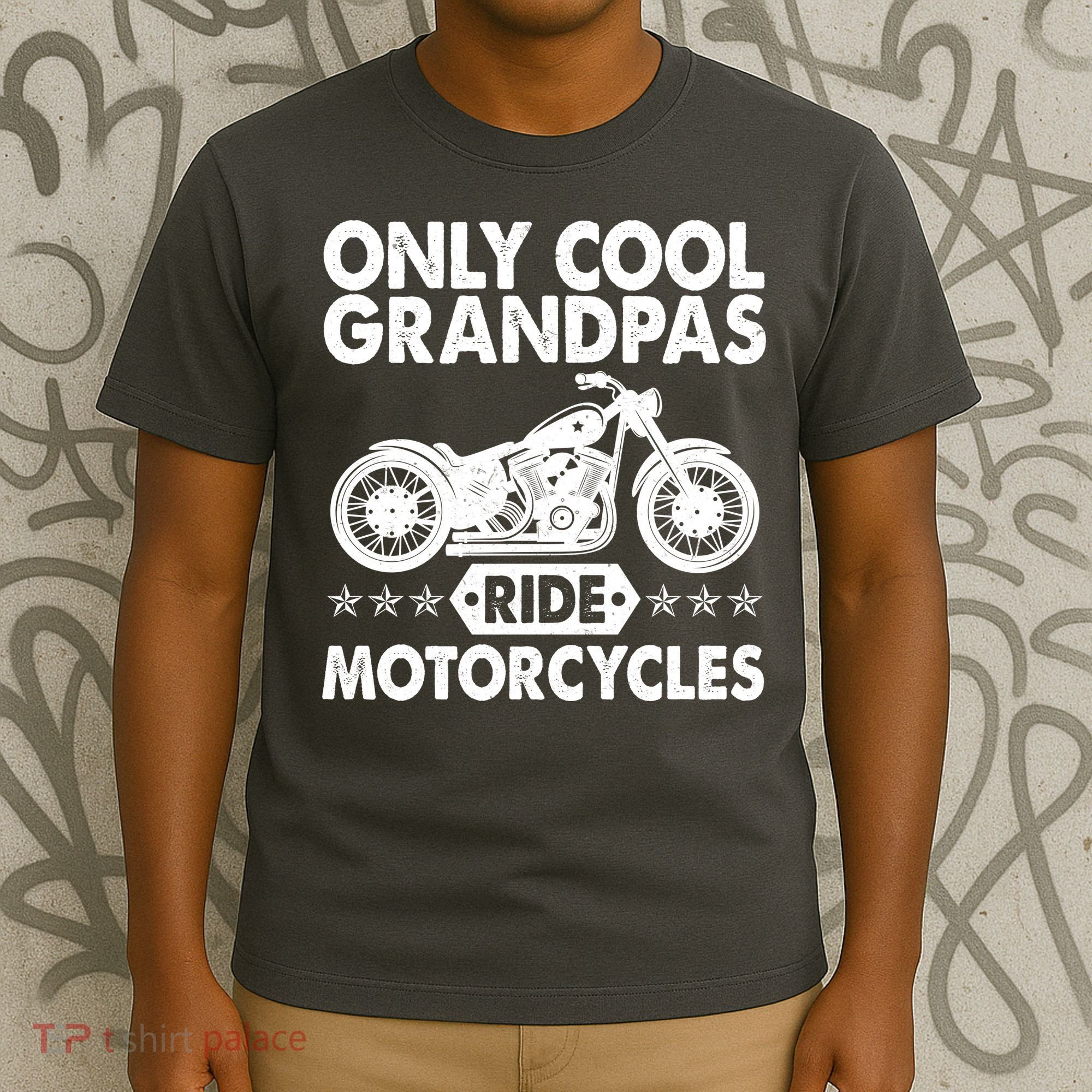 Only Cool Grandpas Ride Motorcycles T-Shirt