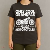 Only Cool Grandpas Ride Motorcycles T-Shirt thumb 4