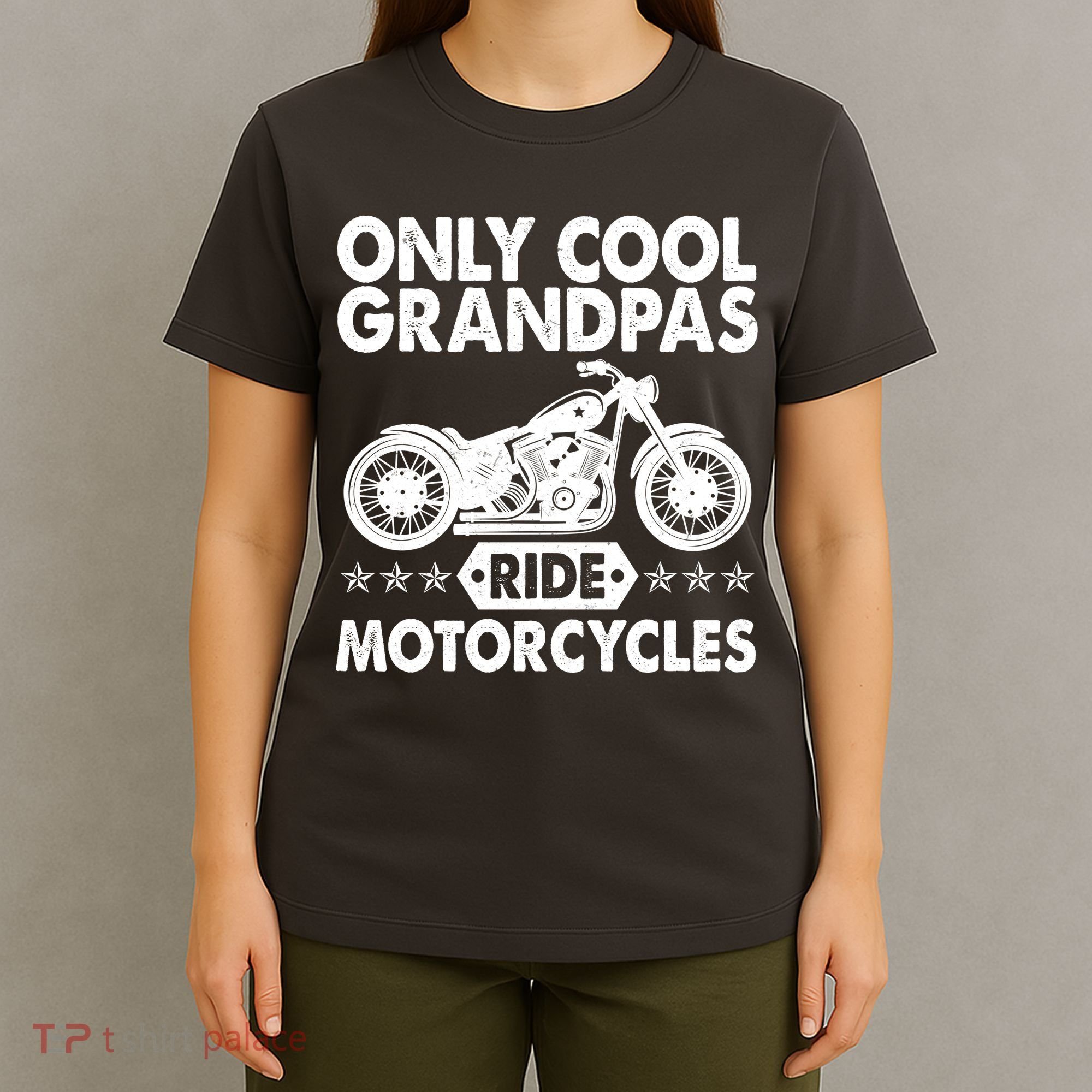 Only Cool Grandpas Ride Motorcycles T-Shirt