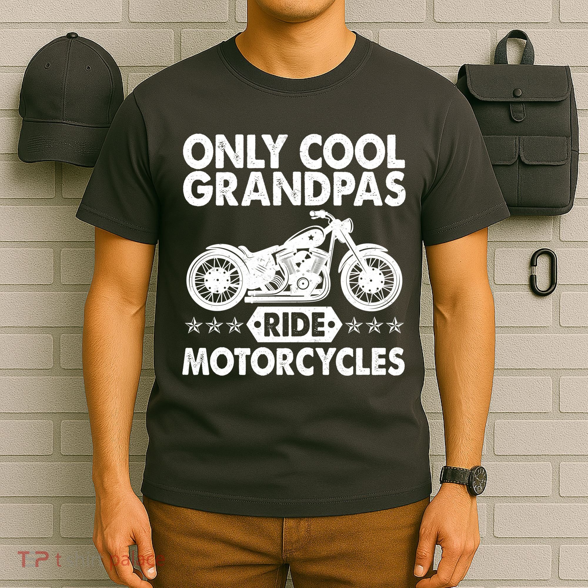 Only Cool Grandpas Ride Motorcycles T-Shirt